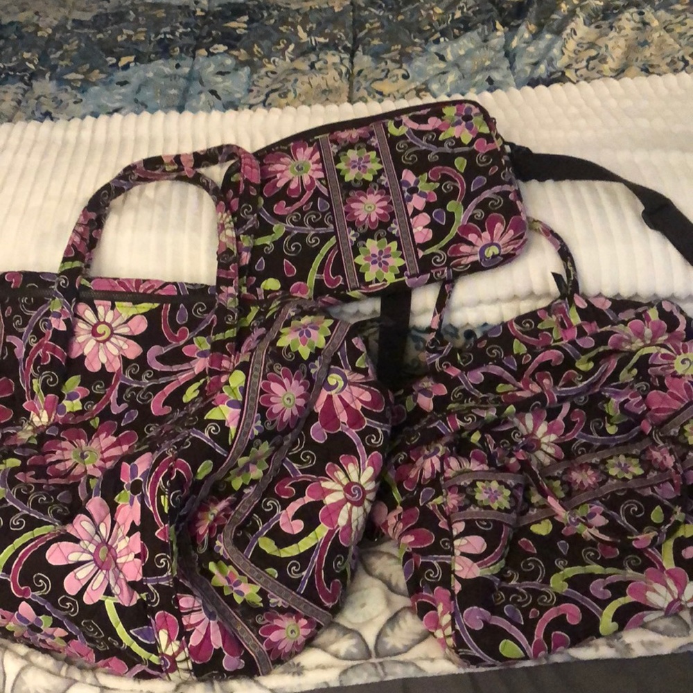 Vera Bradley duffle, weekender and laptop case